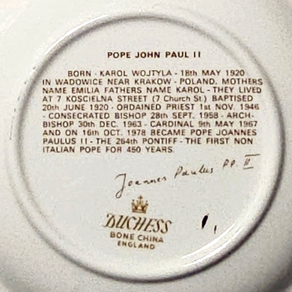 Pope John Paul II Papal Visit to Canada 1984 Trinket Dish - Picture 8 of 8